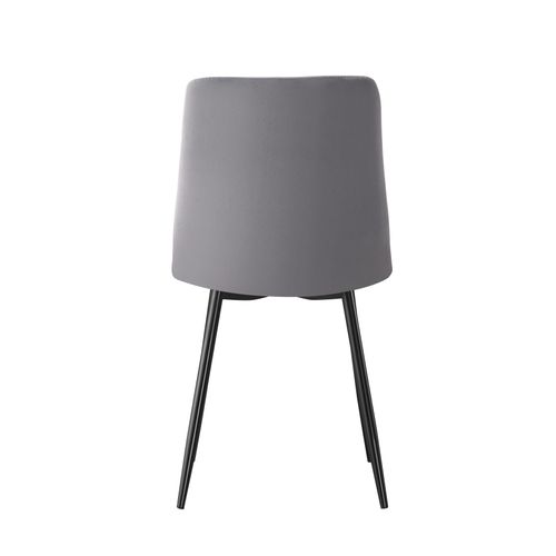IRIS KRZESŁO TAPICEROWANE CIEMNY SZARY WELUR na Arena.pl