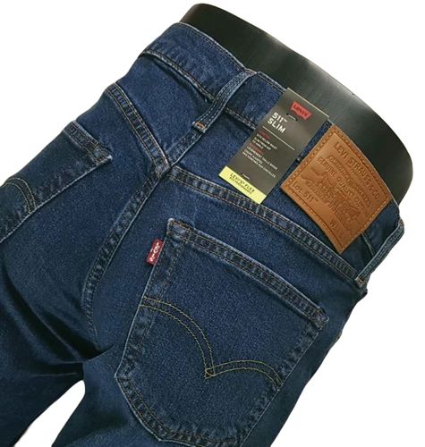 Męskie jeansy Levi's 511 -Slim Stretch Levis 045114623 Poncho Blue -W31/L34 na Arena.pl