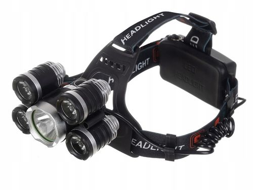 latarka czołowa 5 x led t6 cree na Arena.pl