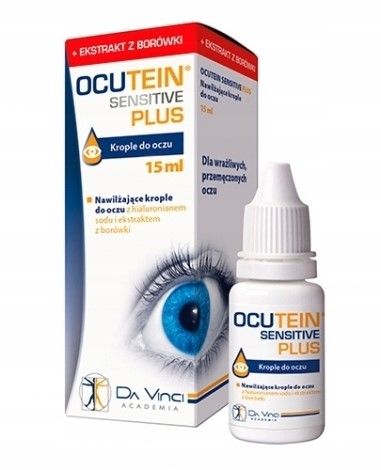 Ocutein sensitive plus krople do oczu z borówką 15 ml na Arena.pl