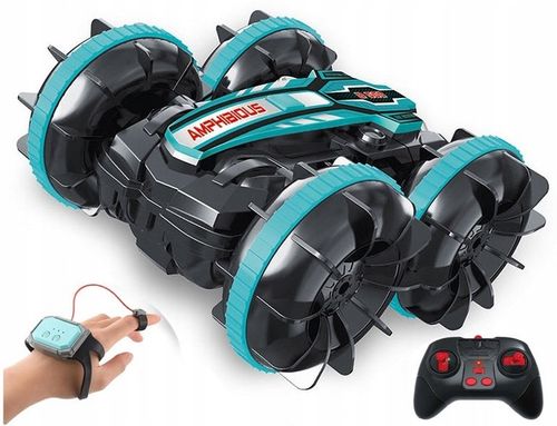 SAMOCHÓD ZDALNIE STEROWANY RC GESTAMI AMFIBIA 2 PILOTY 4x4 360° PŁYWAJĄCY na Arena.pl