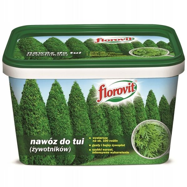 NAWÓZ DO TUI FLOROVIT 4kg POD TUJE TUJI ŻYWOTNIKÓW IGLAKÓW WYDAJNY zdjęcie 9