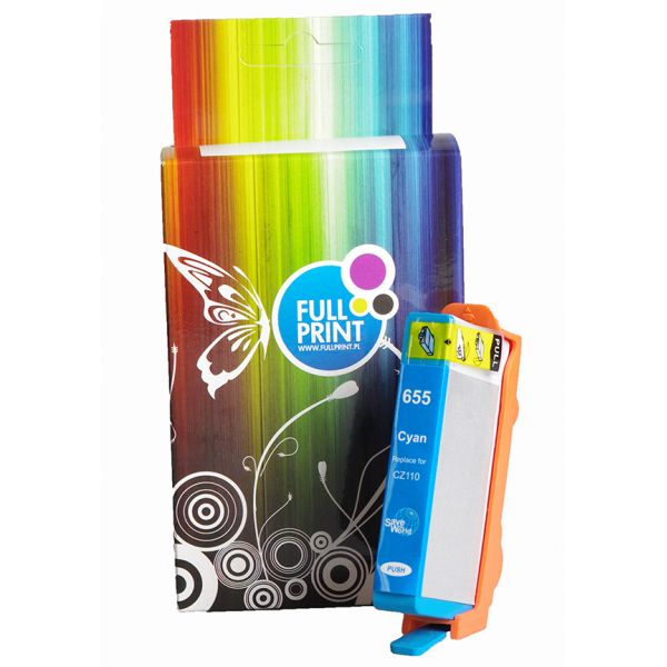 Zamiennik tuszu CZ110A (HP 655) Niebieski zdjęcie 1