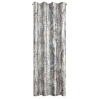 Zasłona na przelotkach z welwetu metaliczny nadruk MALIA 140X250 stalowa