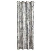 Zasłona na przelotkach z welwetu metaliczny nadruk MALIA 140X250 stalowa