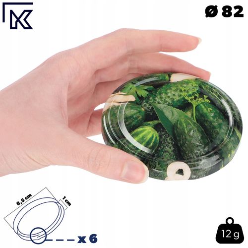 Zakrętki Nakrętki Wieczka Do Słoików 50 szt fi 82 na Arena.pl