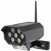 LAMPA SOLARNA ATRAPA KAMERY CZUJNIK RUCHU OGRODOWA