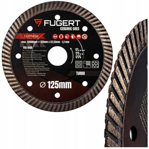 TARCZA DIAMENTOWA DO CIĘCIA GRESU PŁYTEK CERAMIKI 125 MM PRECYZYJNA na Arena.pl