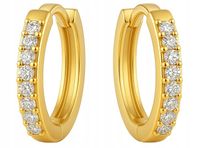 Srebrne kolczyki dla dziewczynki dzieci kółka srebro pozłacane oryginalne