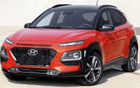 Hyundai Kona -Chromowane Listwy Grill Chrom Atrapy Zderzaka Tuning
