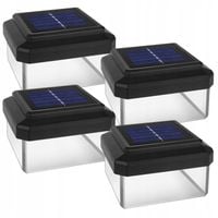 4x Lampa ogrodowa zaślepka do słupka kapturek solar nakładka LED 100x100