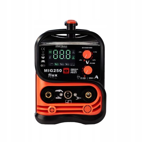 Spawarka INWERTEROWA INWERTOROWA FLUX MIG MMA LIFT TIG 250A PÓŁAUTOMAT 4w1 zdjęcie 13