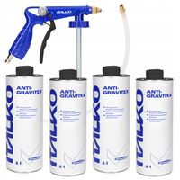 ZESTAW DO KONSERWACJI PODWOZIA CZARNY OCHRONA KAROSERII 4x1L + PISTOLET