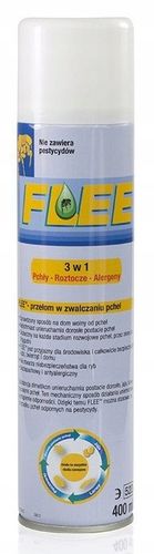 SPRAY NA PCHŁY ROZTOCZA PASOŻYTY niszczy alergeny w domu Flee 400 ml na Arena.pl