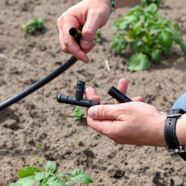 ZESTAW 10X TRÓJNIK ŁĄCZNIK DO LINII KROPLUJĄCEJ WĘŻY RUR WCISKANY WTYK ∅16 zdjęcie 3