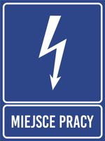 Tablica informacyjna Miejsce pracy grawer piktogram 20x15 cm dużo wzorów