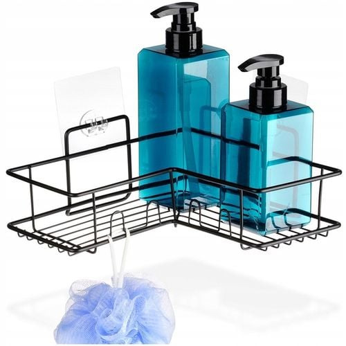 Półka ŁAZIENKOWA przyklejana samoprzylepna pod prysznic kosmetyki akcesoria na Arena.pl