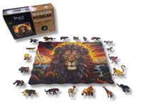 Puzzle Drewniane dla dzieci i dorosłych DarkLion Lew2 150 elementów