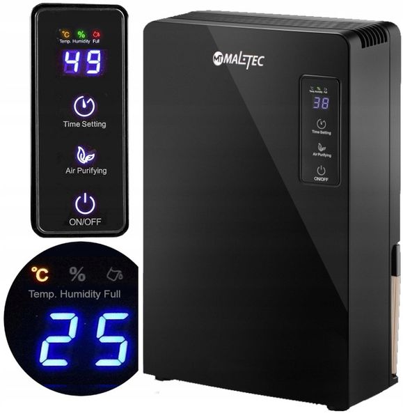 Osuszacz Powietrza Mocny 90W Pochłaniacz Wilgoci Cichy Wydajny Zbiornik 2,2 zdjęcie 10