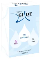 just glide zestaw 3x200 ml lubrykanty na bazie wody - anal, toys