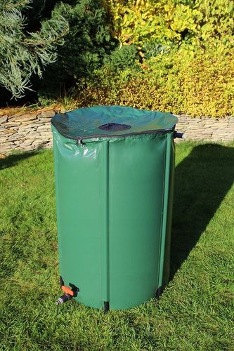 Beczka Zbiornik 250l Wodę z Rynny Deszczówkę Składany Pojemnik Deszczówka na Arena.pl