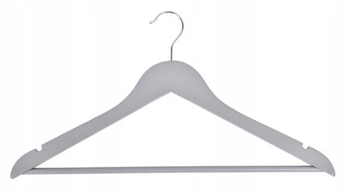 WIESZAK DREWNIANY SZARY NA UBRANIA WIESZAKI UBRANIOWE DREWNIANE 10 na Arena.pl