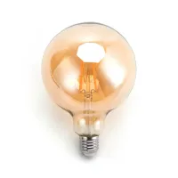 Żarówka LED Filament Bursztynowa G125 E27 4W 2200K 400lm do przytulnego klimatu