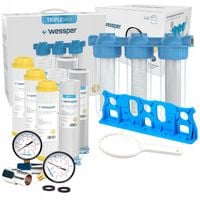 Wessper filtr wody 3/4" wstępny na cały dom zmiękczacz + 10x wkład filtr