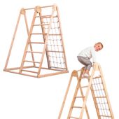 domowy plac zabaw Piramida XL - drewno