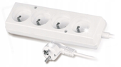 PRZEDŁUŻACZ MIESZKANIOWY 4 GNIAZDA 3 METRY Z/U - VT-300-1403