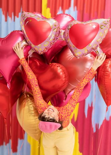 balon foliowy serce, 75x64,5 cm, czerwony na Arena.pl