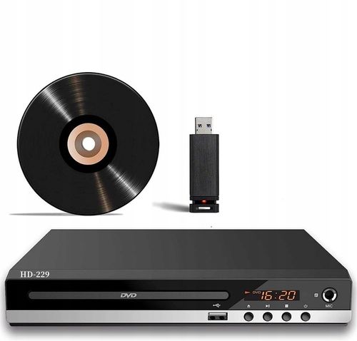 DVD EVD CD ODTWARZACZ HD1080P HDMI/AV/USB PODWÓJNE GNIAZDO MIKROFONU na Arena.pl