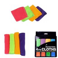 ŚCIERECZKI Z MIKROFIBRY MIKROFIBRA ŚCIERKI miękka CZYŚCIKI SZMATKI 4 szt.