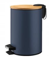 KADAX Kosz Na Śmieci 3L Pojemnik Łazienkowy Granat