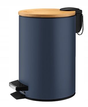 KADAX Kosz Na Śmieci 3L Pojemnik Łazienkowy Granat zdjęcie 1