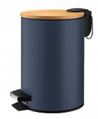 KADAX Kosz Na Śmieci 3L Pojemnik Łazienkowy Granat