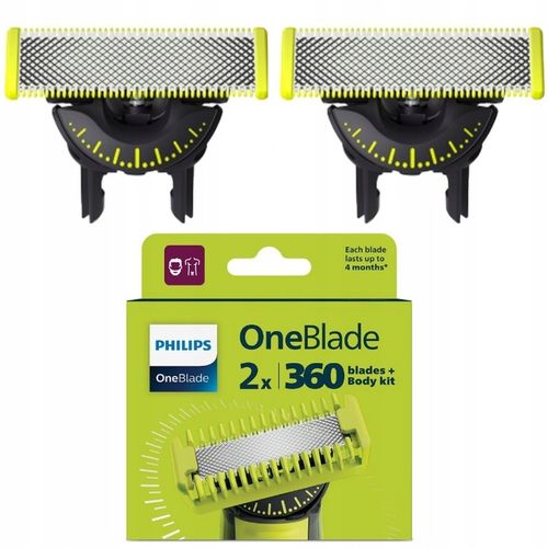 Wymienne Ostrza do Golarki Philips OneBlade QP624/50 2szt. Twarz + na Arena.pl