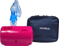 Inhalator, nebulizator OMNIBUS BR-CN116 PINK, praca ciągła, mocny, wydajny