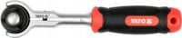 YATO GRZECHOTKA Z OBROTOWĄ GŁOWICĄ 1/4'' 72T 145MM STALCRV PRZEGUB YT07200