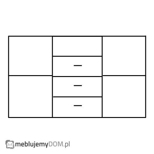 Komoda 2-drzwiowa LARGO 80 cm na Arena.pl