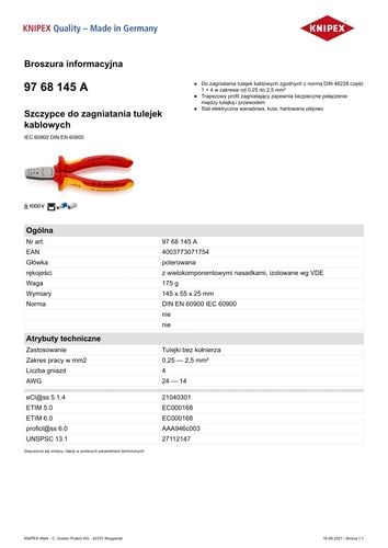obcęgi zbrojarskie 220mm - kn 99 01 220 na Arena.pl