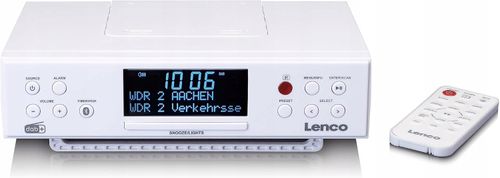 Radio kuchenne Lenco KCR-190WH FM/DAB z Bluetooth Oświetlenie LED TIMER na Arena.pl