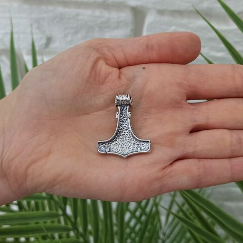 Wisiorek męski młot thora nordycki zawieszka męska mjolnir srebro 925 na Arena.pl