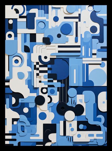 Plakat 20,5x28,4cm Niebieski Labirynt zdjęcie 2