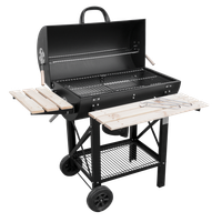 DUŻY GRILL OGRODOWY WĘGLOWY Z POKRYWĄ