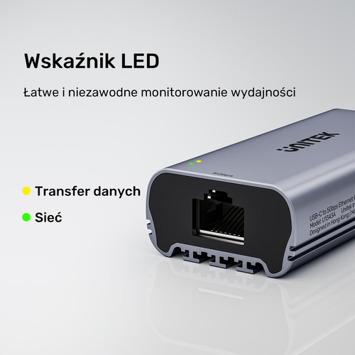 Unitek Adapter USB-C do RJ45 5Gbps na Arena.pl