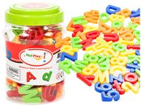 LITERKI i CYFERKI Z Magnesami W Pojemniku 78 elem. Duże