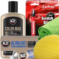ZESTAW KREDKA +PASTA +WOSK KOLORYZUJĄCY SAMOCHODOWY DO USUWANIA RYS NA RYSY
