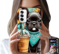 ETUI DO OPPO RENO12 5G - BULDOG COFFI LOVE, SŁONECZNIKI, PSI CASE