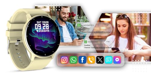 smartwatch giewont ecru gw120-6 na Arena.pl